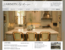 Tablet Screenshot of cabinetsbydesign.com